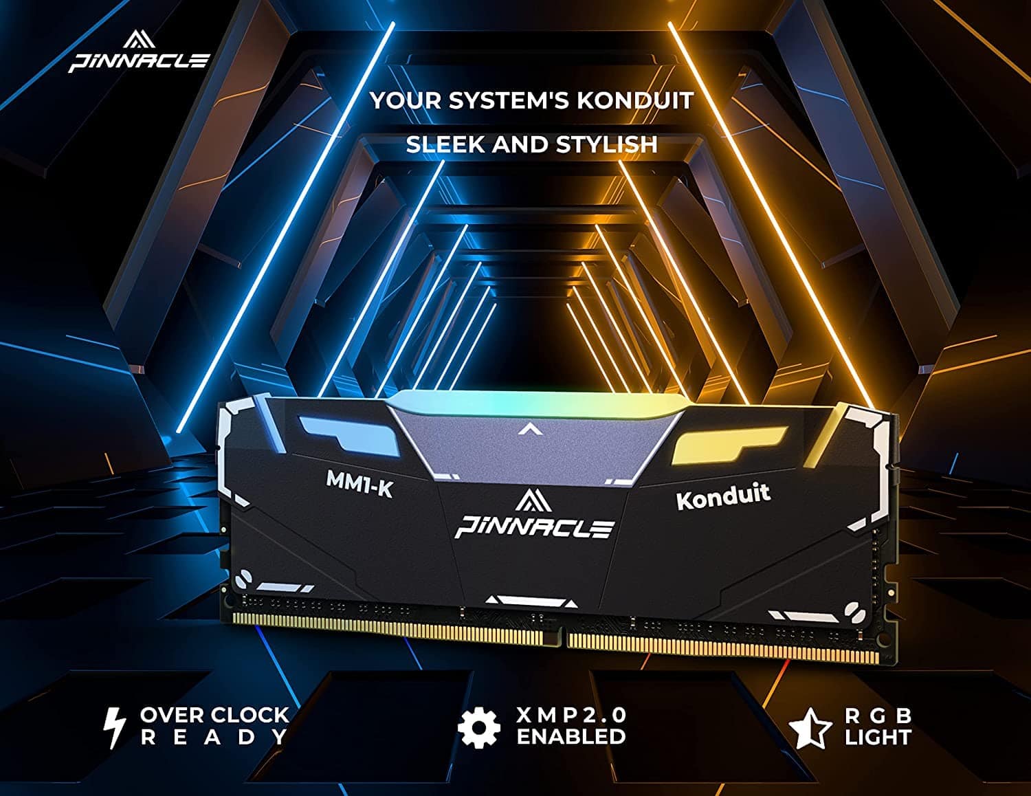 Timetec Pinnacle Konduit RGB 16GB KIT(2x8GB) DDR4 3200MHz - Imagen 7