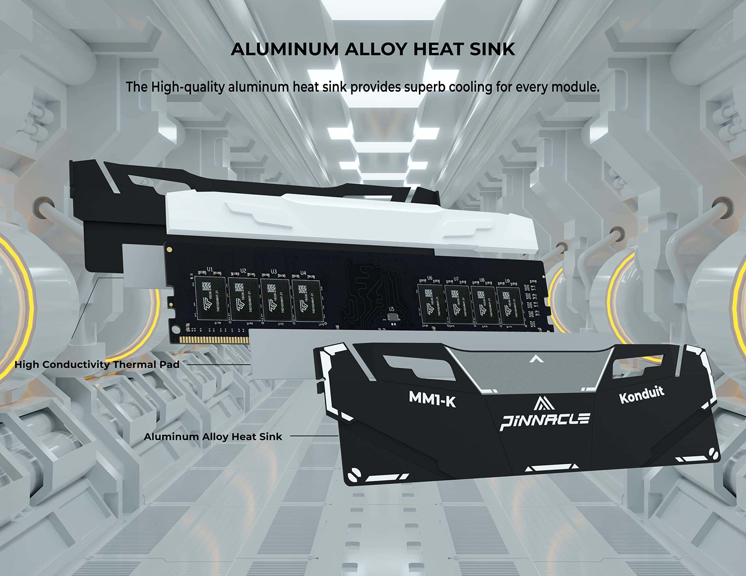 Timetec Pinnacle Konduit RGB 16GB KIT(2x8GB) DDR4 3200MHz - Imagen 8