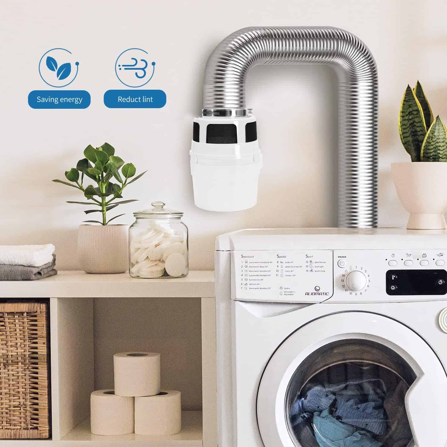 Kit de ventilación de secadora interior NOORNY 3 en 1 con - Imagen 6