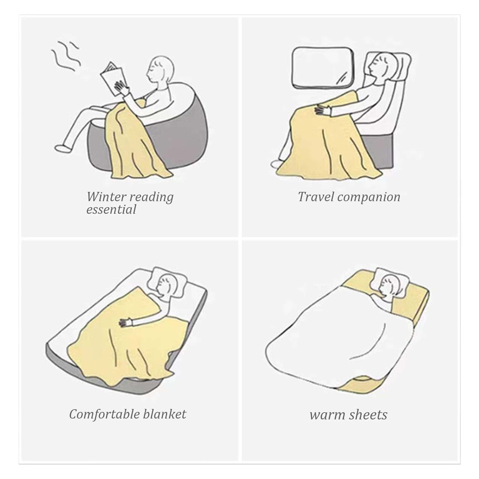 Manta de Girasol Super Suave de Franela para Sofá Cama, - Imagen 6