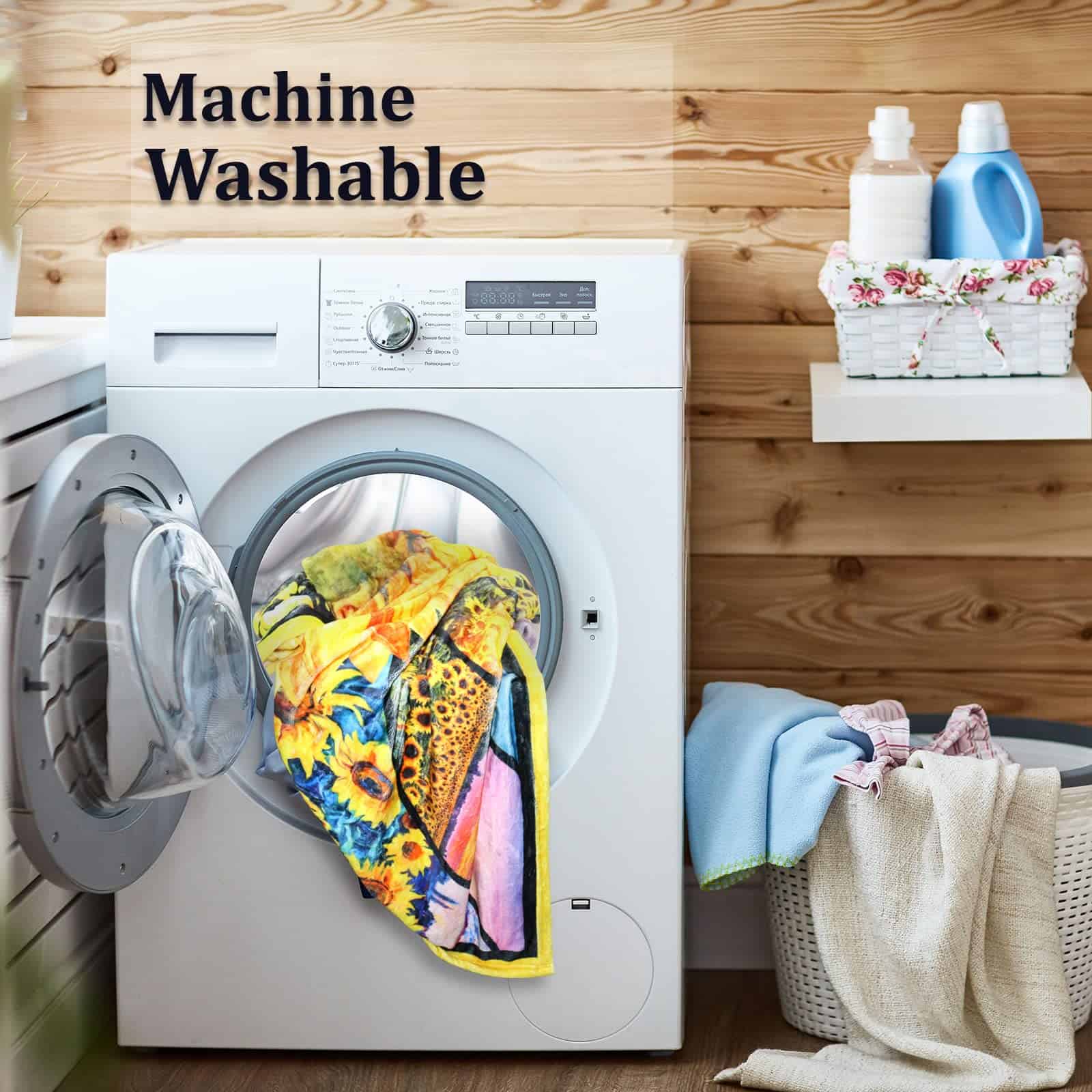 Manta de Girasol Super Suave de Franela para Sofá Cama, - Imagen 7