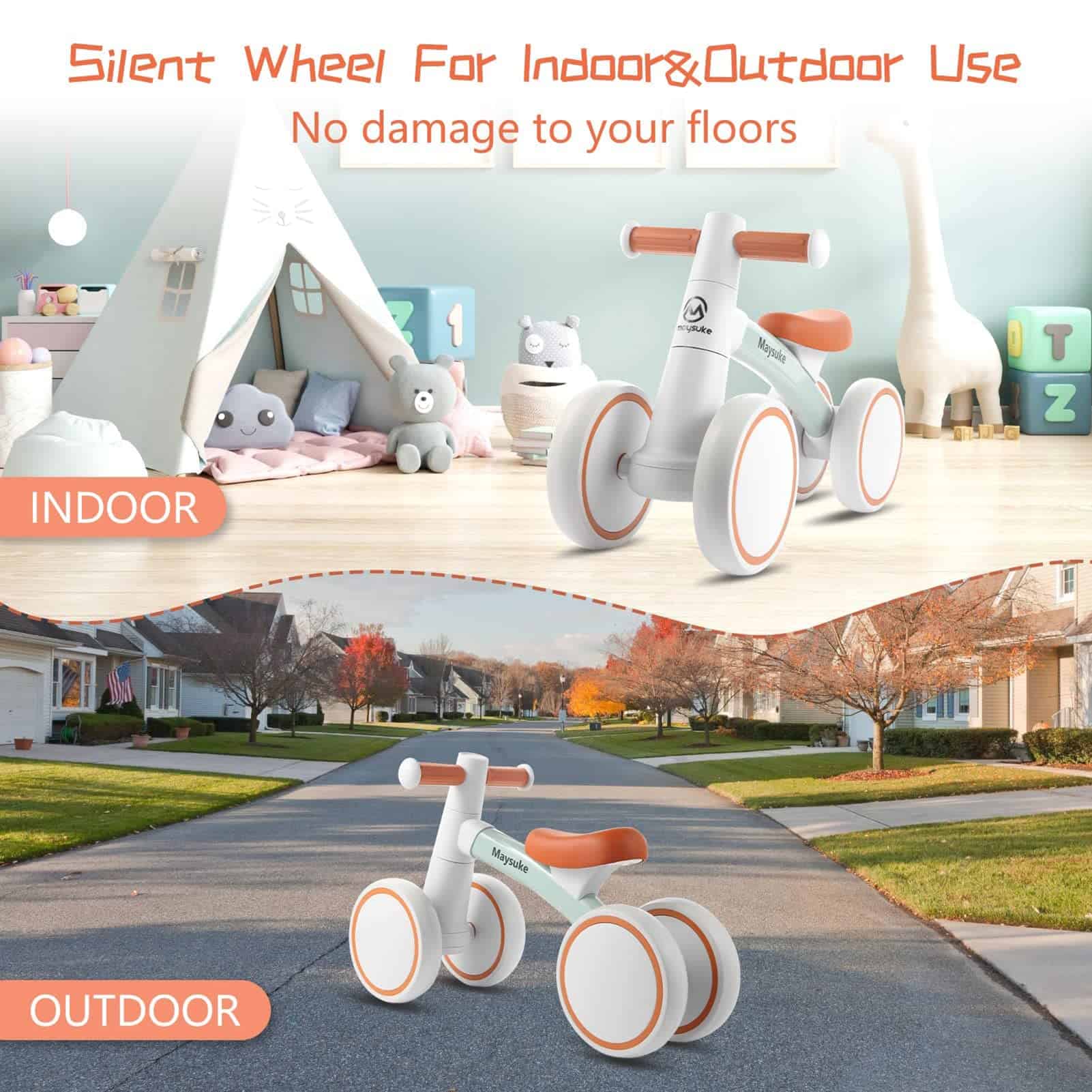 Maysuke Bicicleta de Equilibrio para Bebés Juguete para - Imagen 8