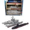 Combo de Portaaviones de juguete, Submarino y Destructor de