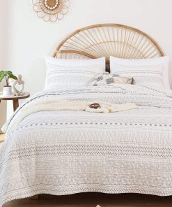 Juego de Ropa de Cama Quilt Boho para Todas las Estaciones,