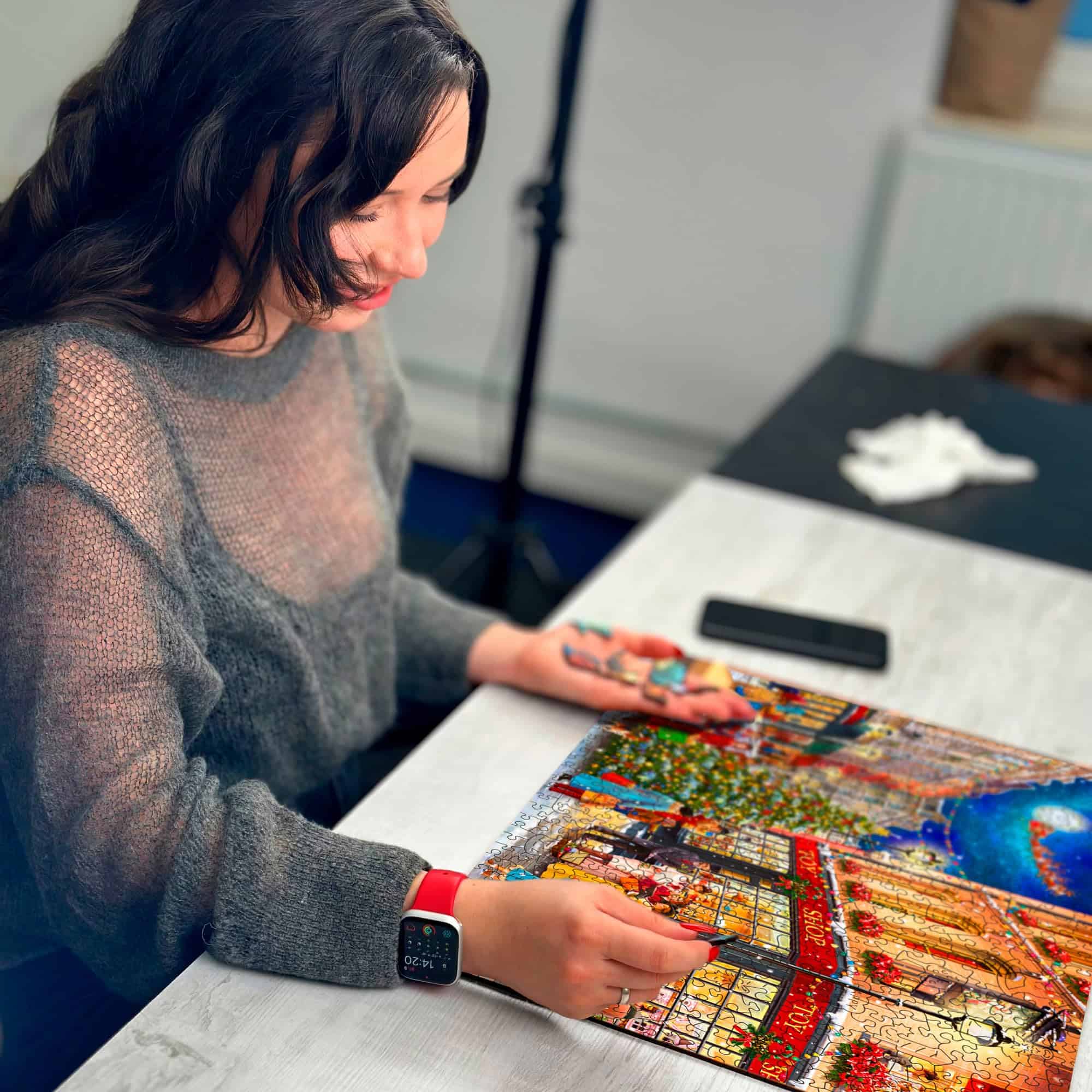 Rompecabezas de madera de 1000 piezas Christmas Snowballs - Imagen 9