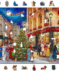 Rompecabezas de madera de 1000 piezas Christmas Snowballs