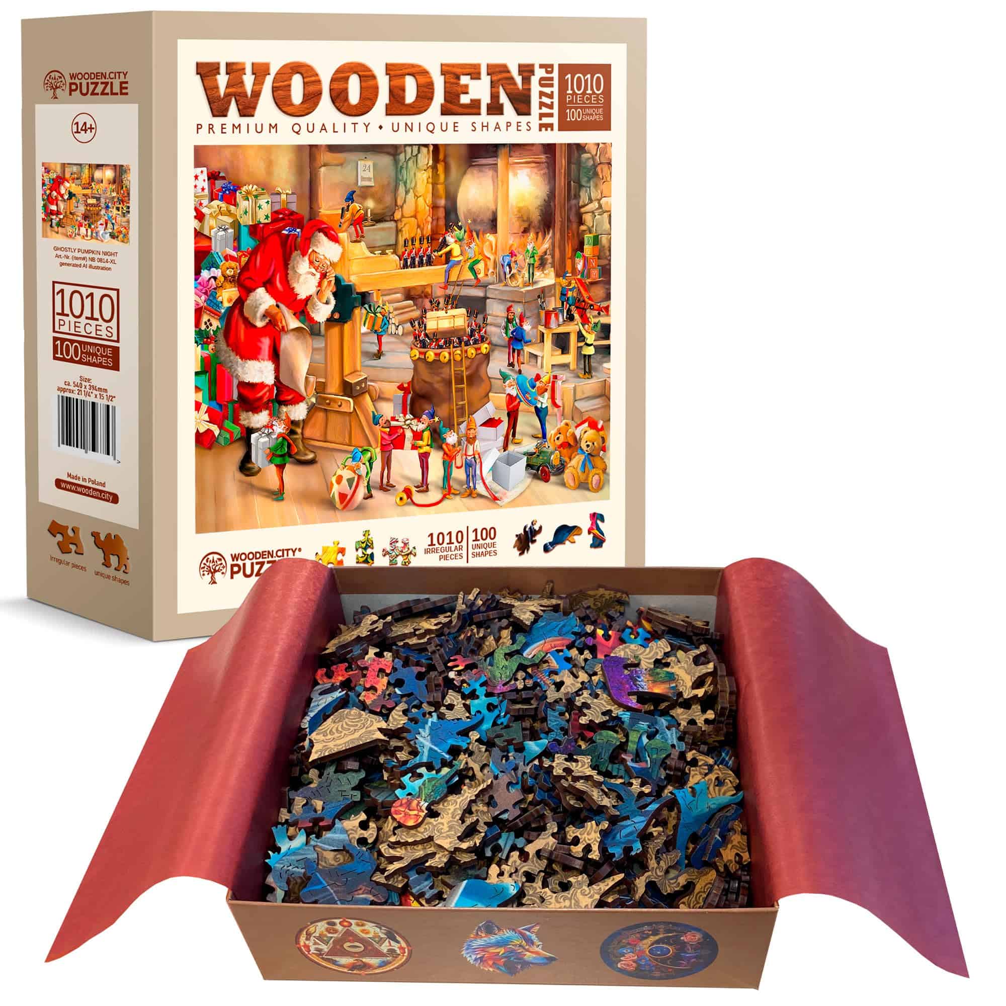 Rompecabezas de Madera WOODEN.CITY 1000 +10 Piezas Santa's - Imagen 9