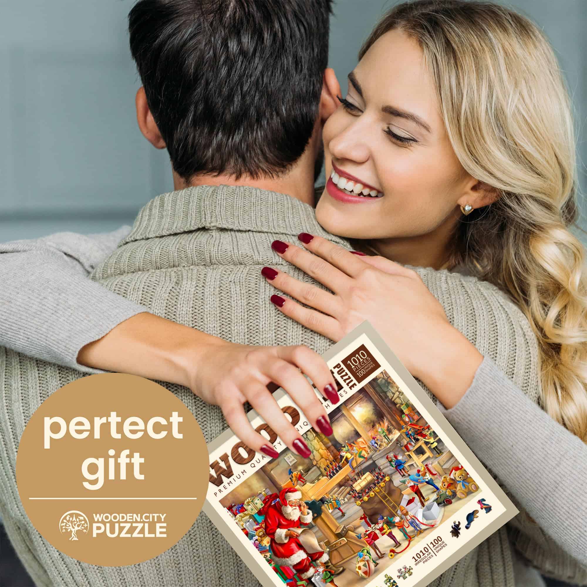 Rompecabezas de Madera WOODEN.CITY 1000 +10 Piezas Santa's - Imagen 7