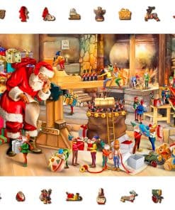 Rompecabezas de Madera WOODEN.CITY 1000 +10 Piezas Santa's
