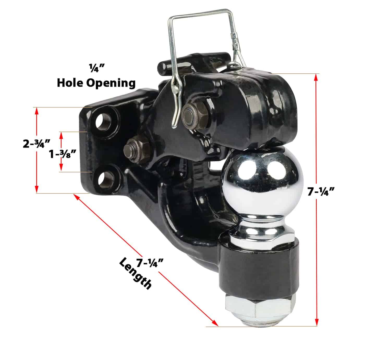 Enganche pintle Mytee Products con bola de remolque de - Imagen 4