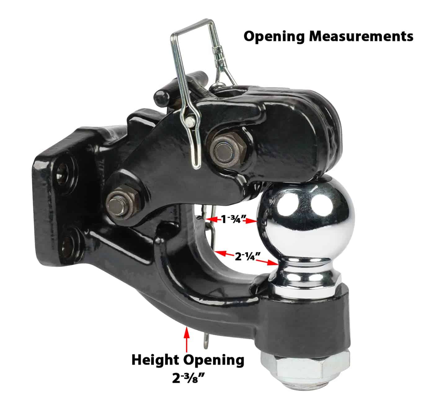 Enganche pintle Mytee Products con bola de remolque de - Imagen 3