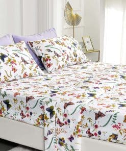 Juego de sábanas de microfibra ultrasuave de -Mariposa Morad