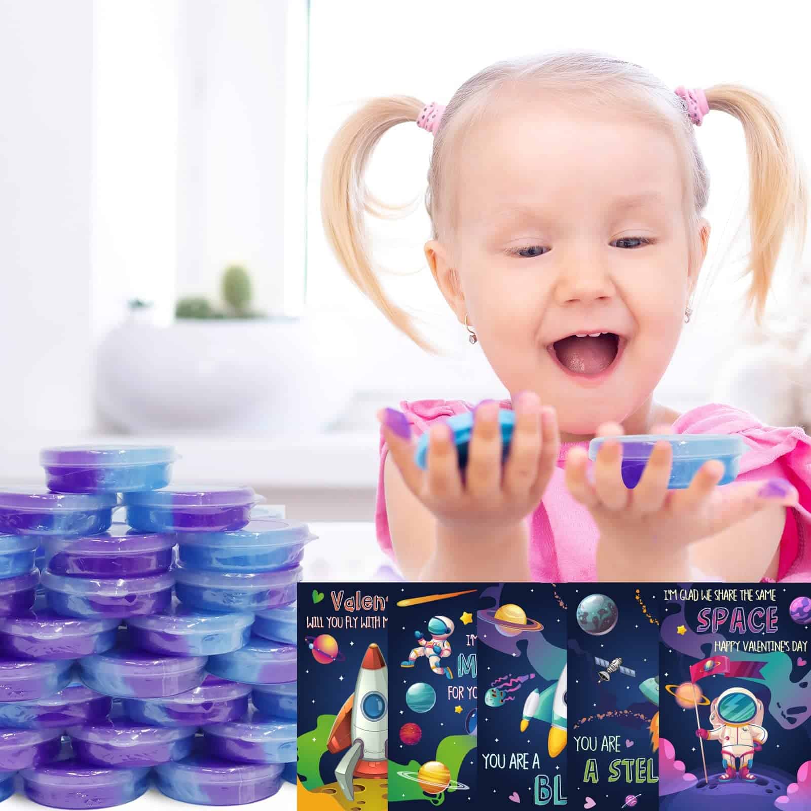 ATFUNSHOP Regalos de San Valentín para Niños 30 PACK Slime - Imagen 3