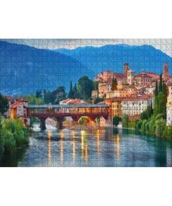 Rompecabezas OEPWQIWEPZ Puente Degli Alpini en el río