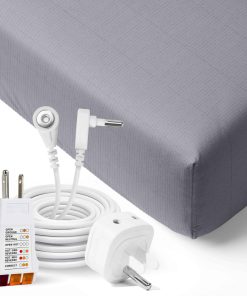 Sábana de Conexión Orgánica GroundLuxe en Gris para Cama