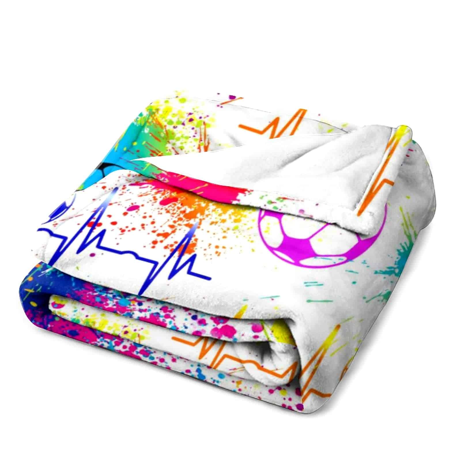 Manta de Fútbol Extra Suave de 3D Impreso para Aficionados - Imagen 4