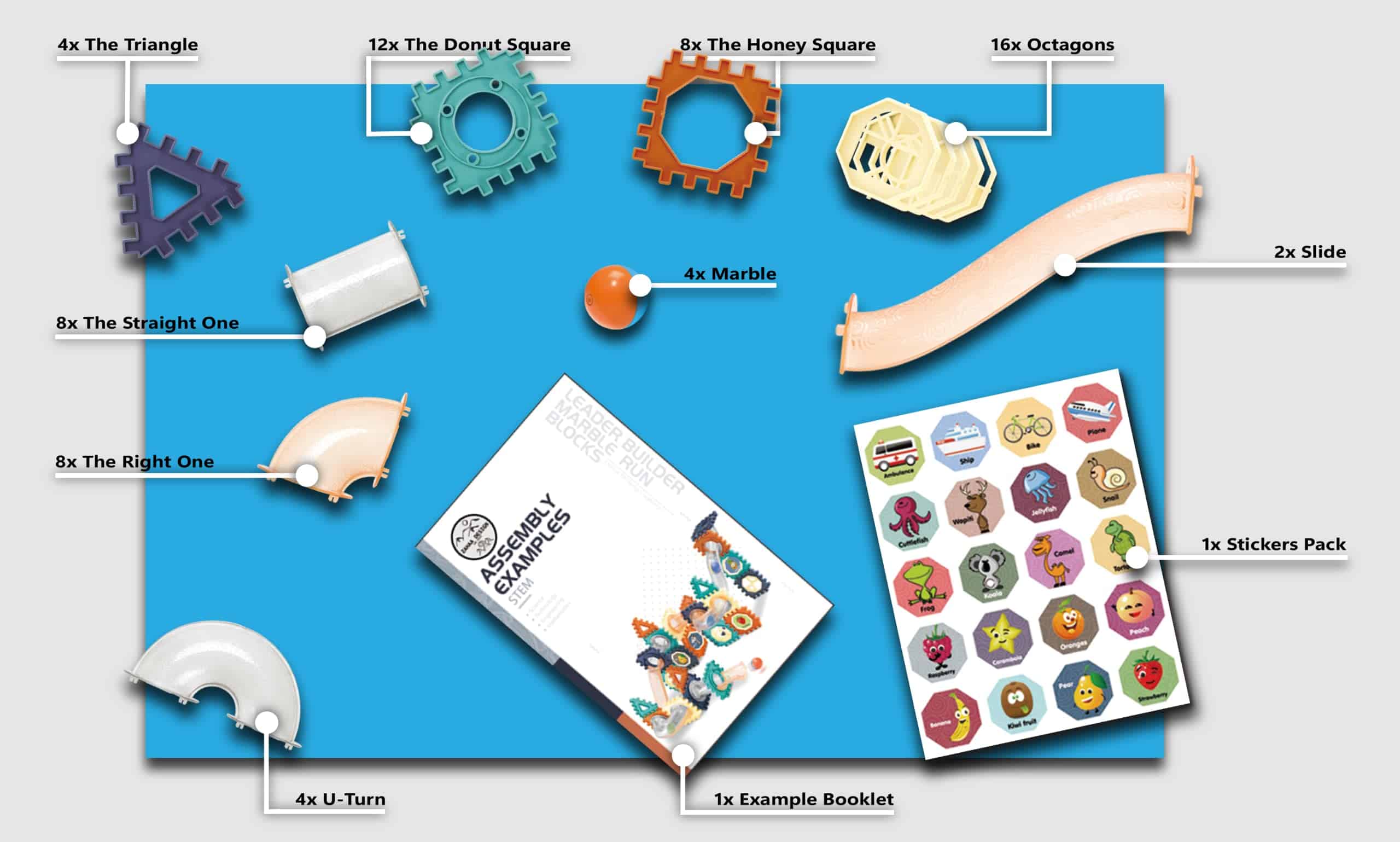 Leader Builder Marble Run para Niños de 3 años en Adelante - Imagen 5