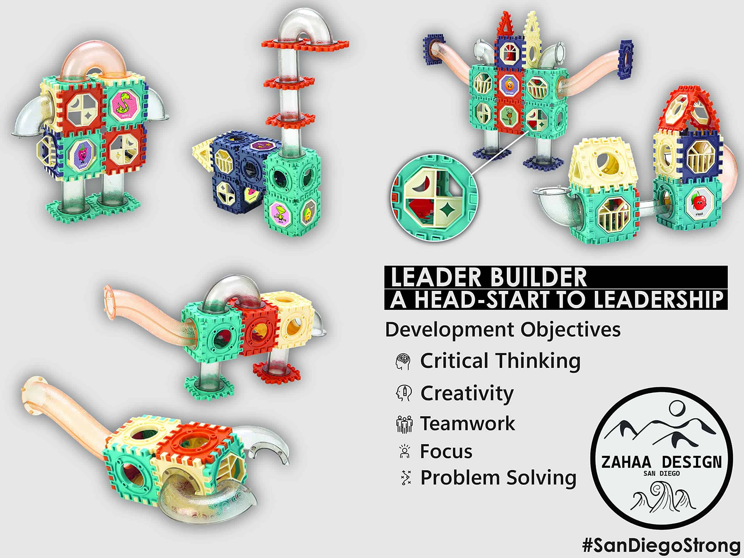 Leader Builder Marble Run para Niños de 3 años en Adelante - Imagen 7