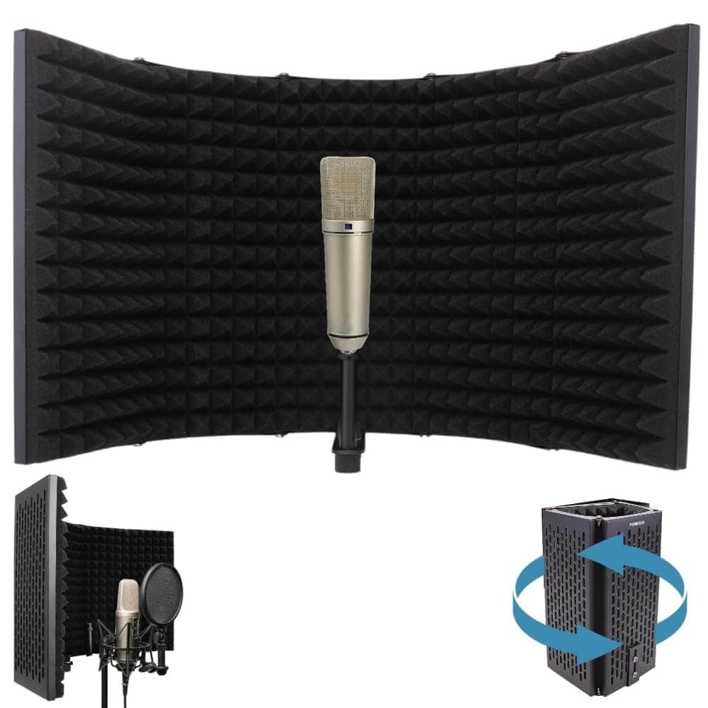 Pyle Studio Microphone Sound Isolation - Mejora Voces y