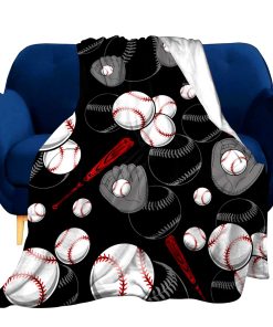 Manta de fútbol súper suave ligera y -Baseball 1