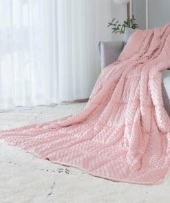 ALANSMA Manta Ponderada Reversible para Todas las -Rosa