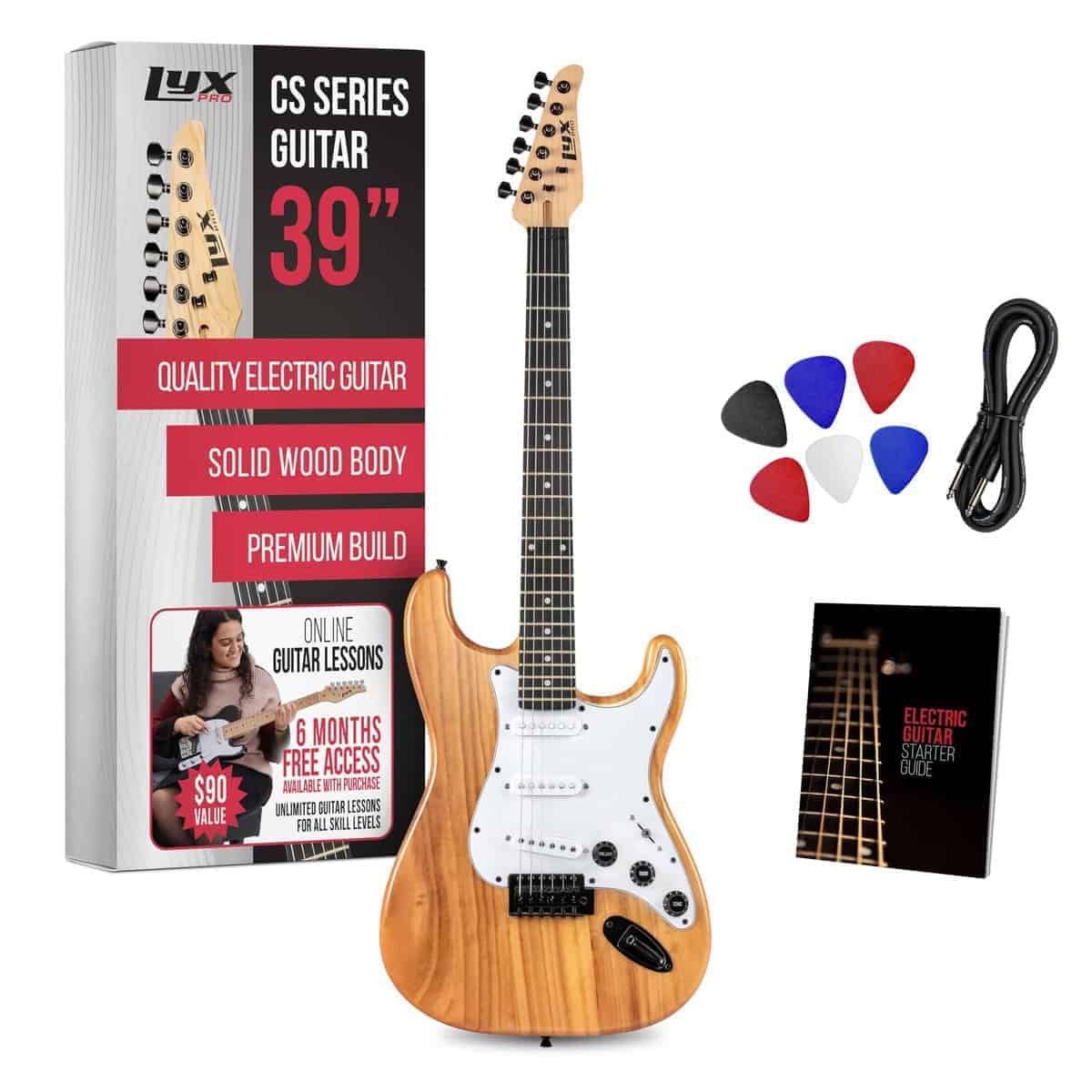 Kit de Guitarra Eléctrica LyxPro CS 39" para Principiantes,