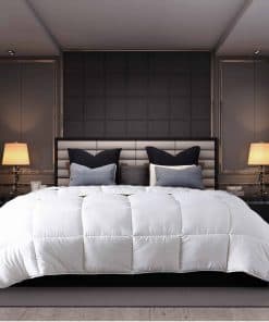 Edredón de confort europeo de plumón de ganso blanco de