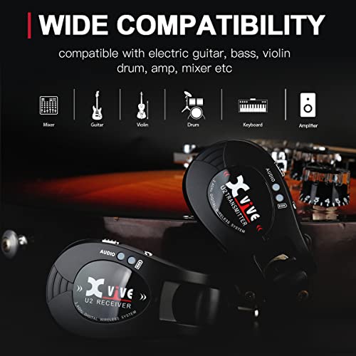 Sistema Inalámbrico de Guitarra Xvive U2 con Transmisor y - Imagen 7