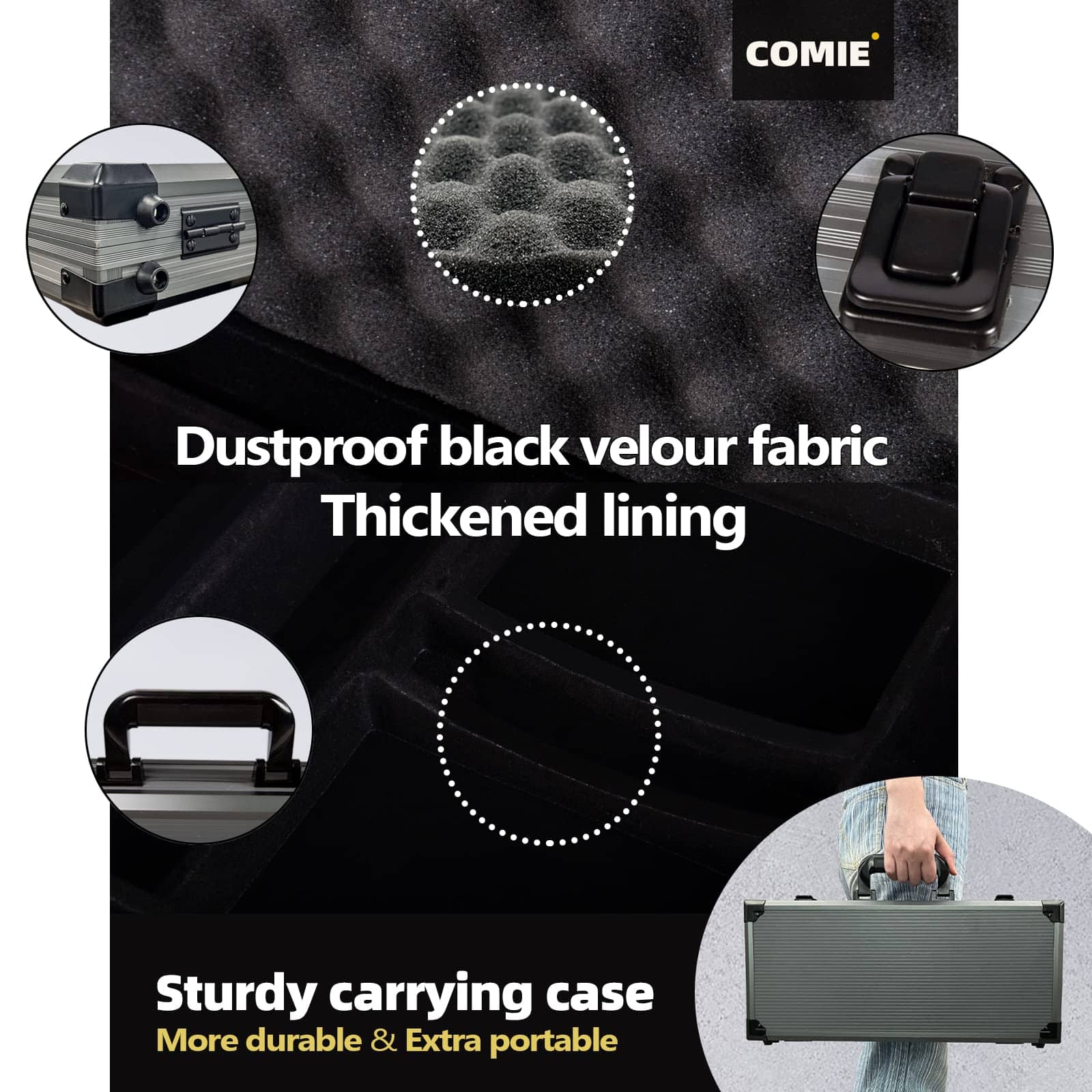 Fichas de Póker de Arcilla Comie, Set de 400PCS con Maletín - Imagen 8