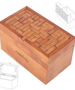 Caja de Puzzle Secreto de Madera con 32 Pasos Grandes