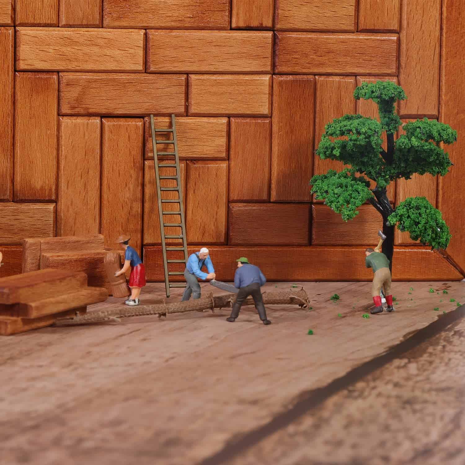 Caja de Puzzle Secreto de Madera con 32 Pasos Grandes - Imagen 6