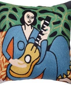 Funda de cojín decorativa Kashmir Designs Van Gogh bordada