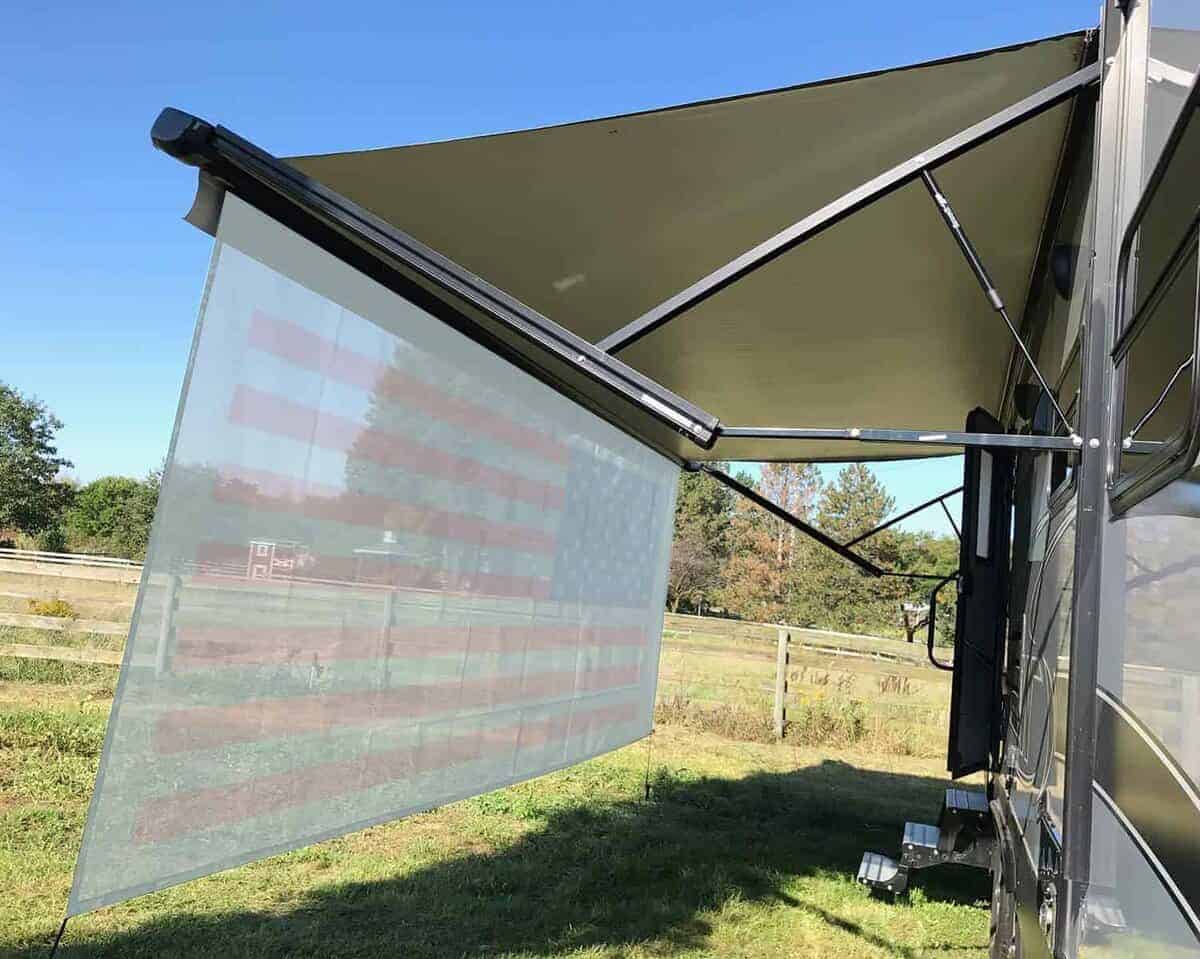 Tentproinc Toldo de sombra para RV 8' X 14' 3'' (Bandera - Imagen 3