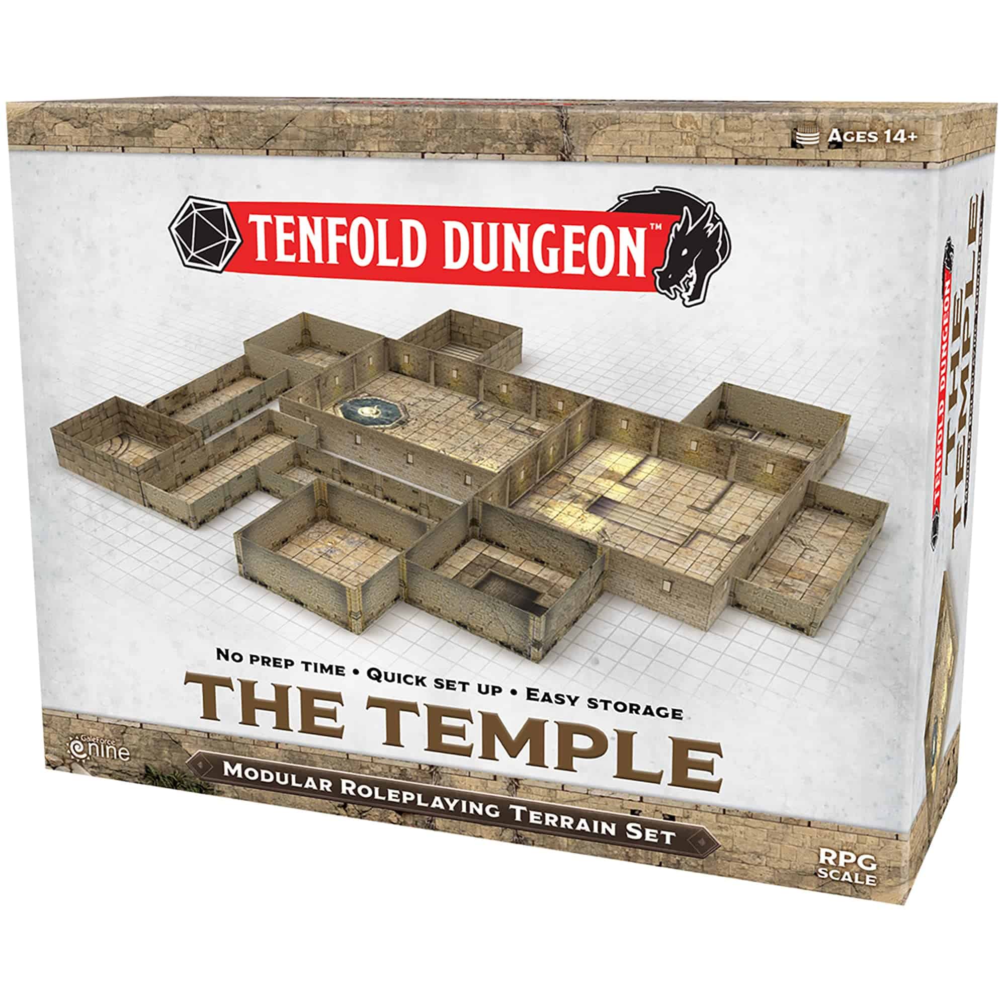 Gale Force Nine Tenfold Dungeon: El Templo - Conjunto