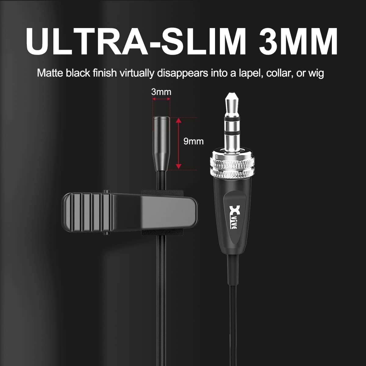 Micrófono de solapa omnidireccional profesional Xvive LV2 - Imagen 4