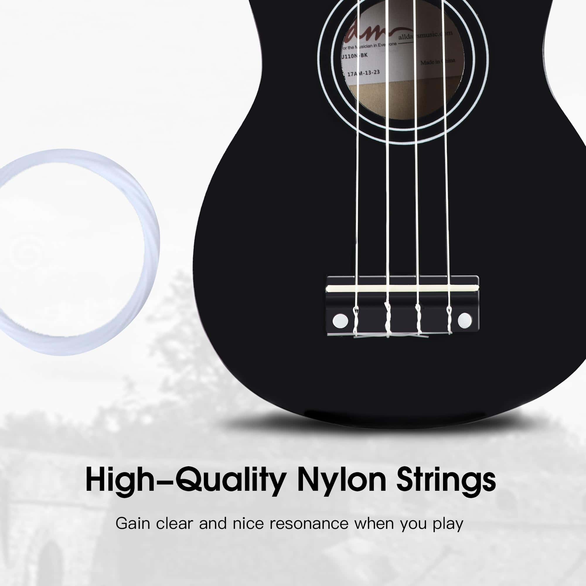 ADM Ukelele Soprano para Principiantes 21 Pulgadas Madera - Imagen 10