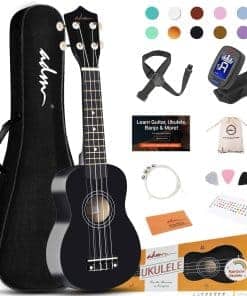 ADM Ukelele Soprano para Principiantes 21 Pulgadas Madera