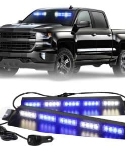 Luces de visera de emergencia azul blanco XRIDONSEN Luces