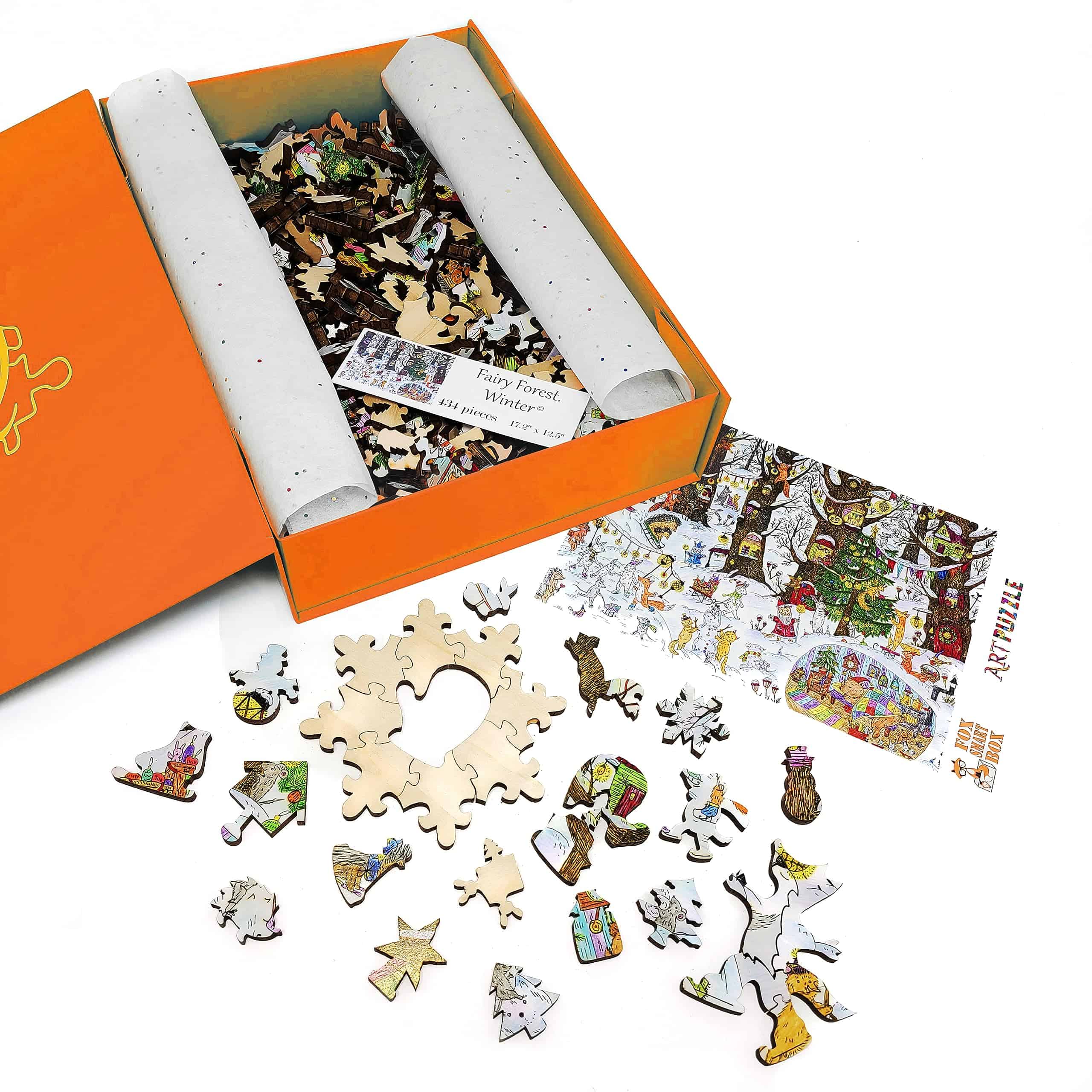 Rompecabezas de madera para adultos - - Invierno - Imagen 8