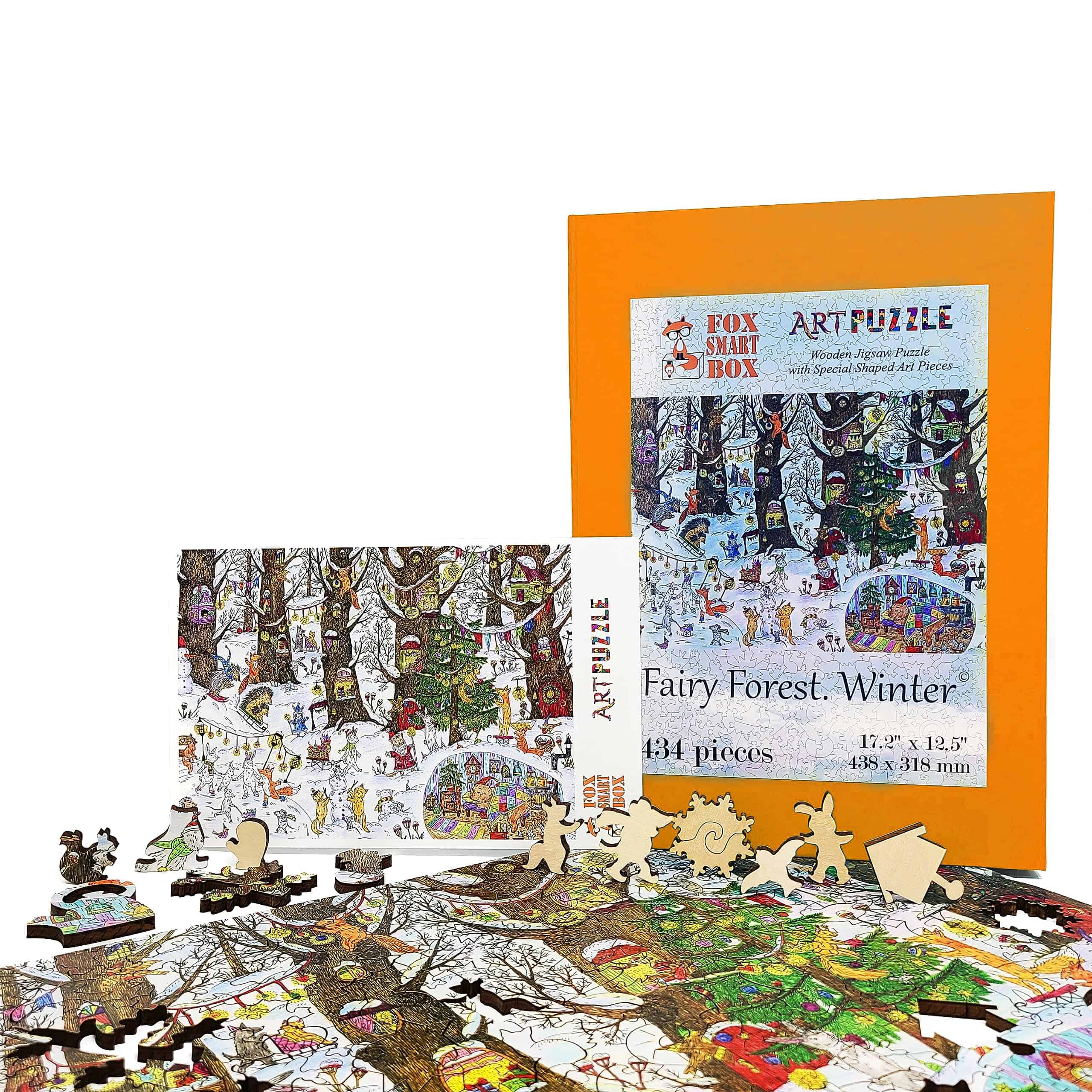 Rompecabezas de madera para adultos - - Invierno - Imagen 4