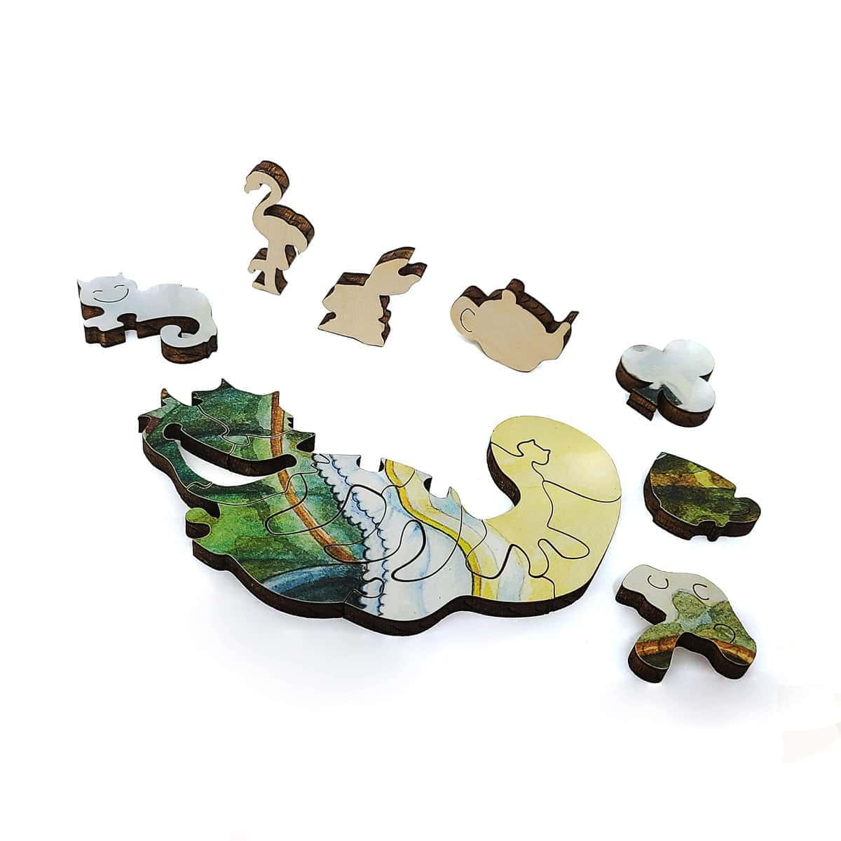 Rompecabezas de madera para adultos - Piezas de formas - Imagen 3