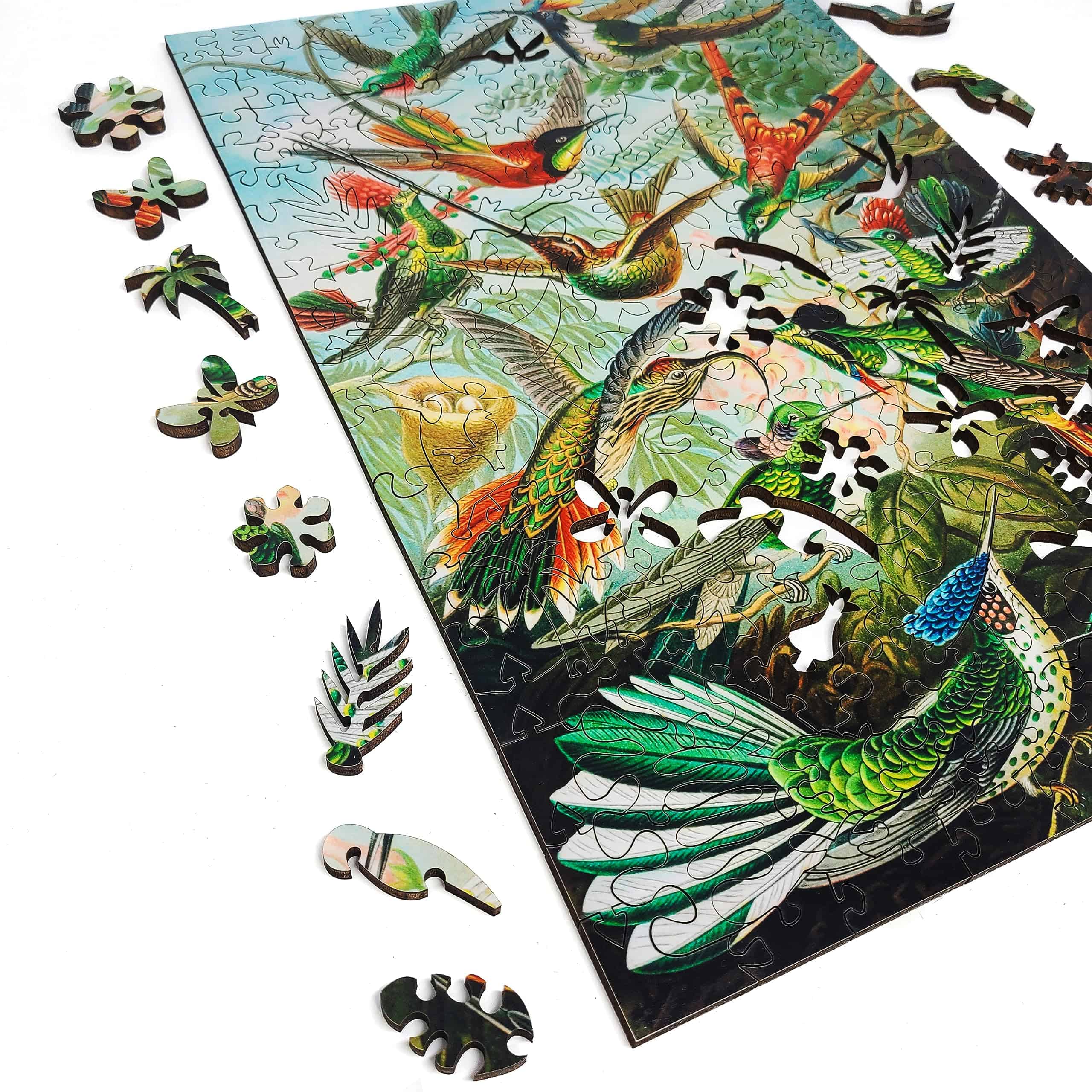 Rompecabezas de madera para adultos - -Colibríes - Imagen 3