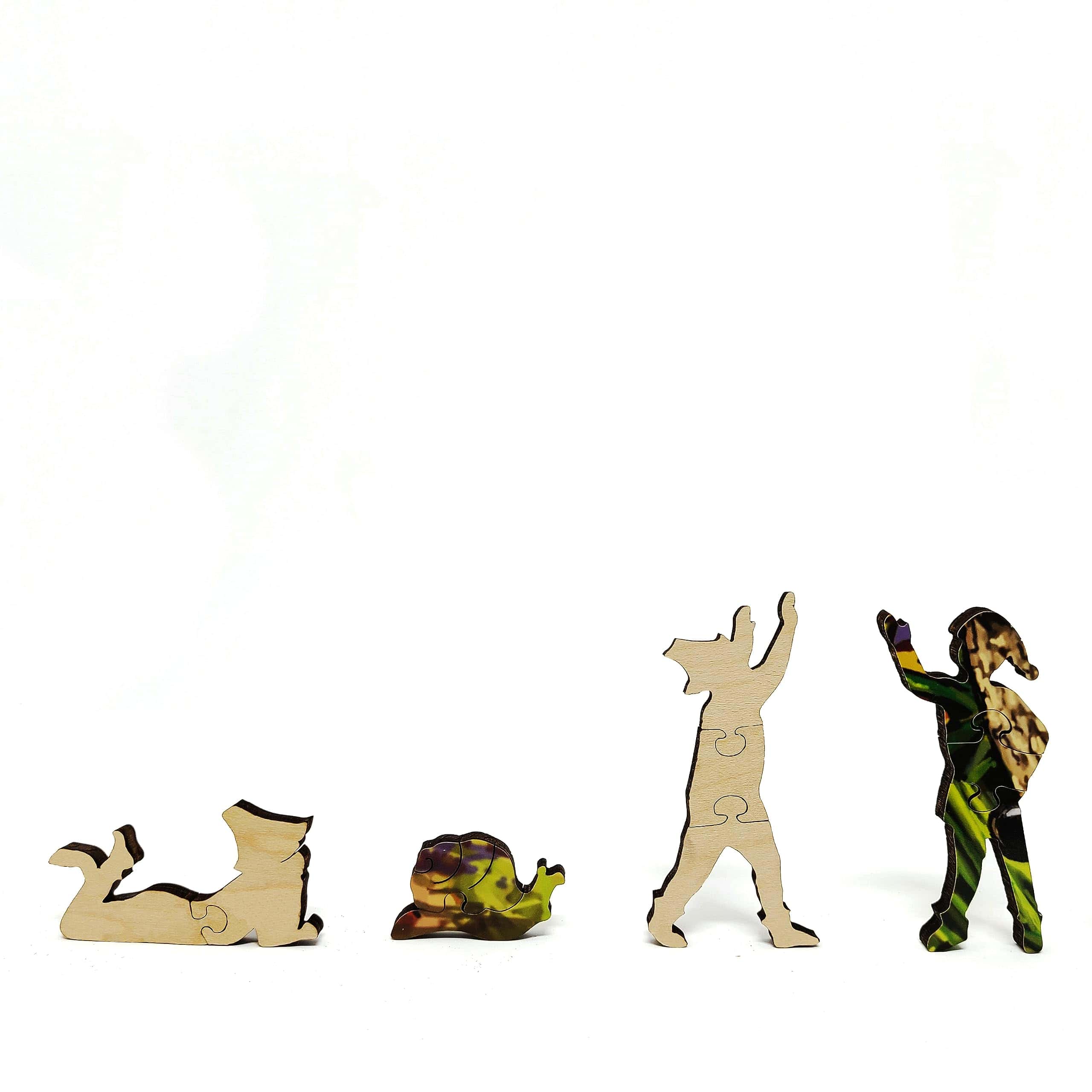 Rompecabezas de madera para adultos con piezas con formas - Imagen 6