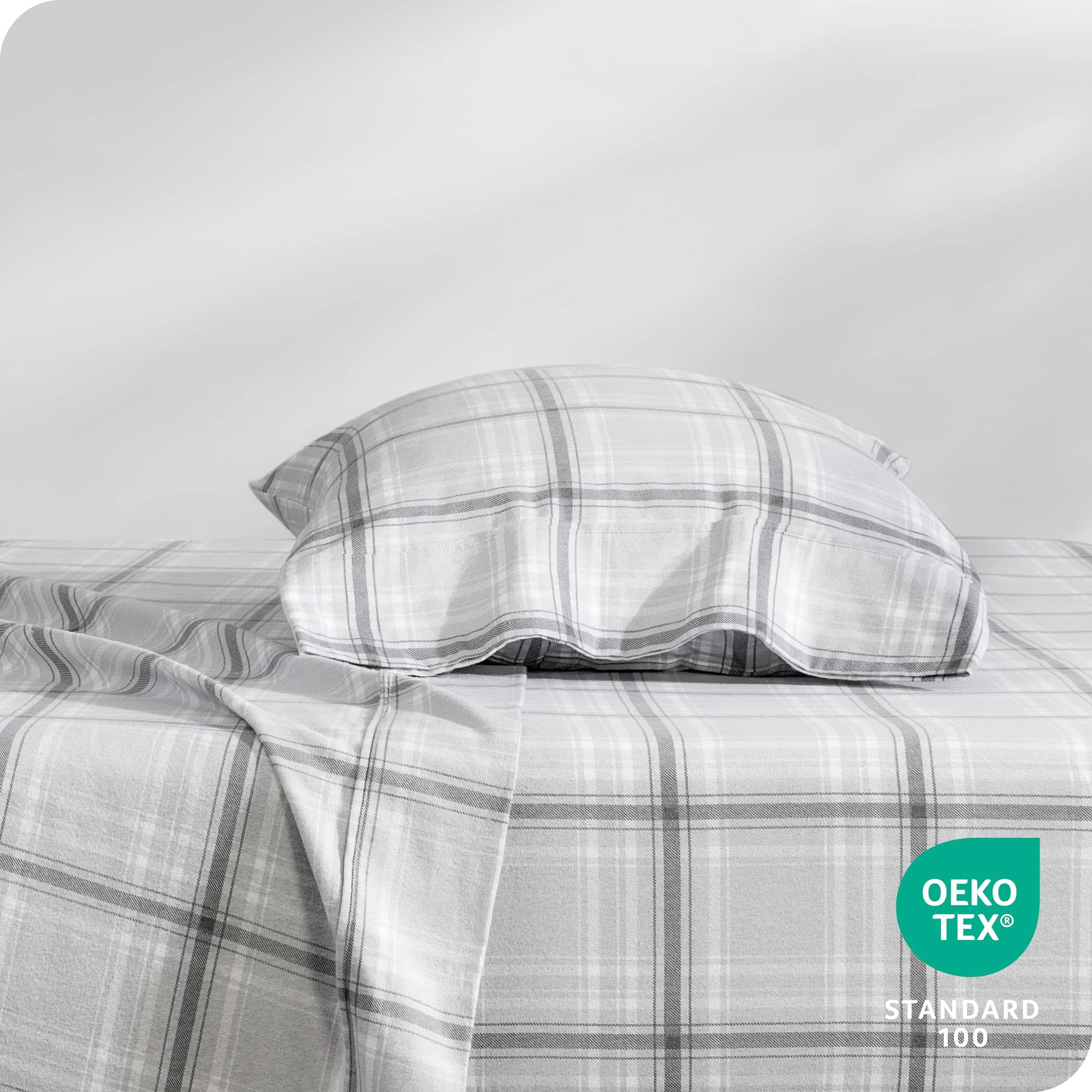 Juego de sábanas de franela Bare Home Prints, -Tartán Escocé - Imagen 5