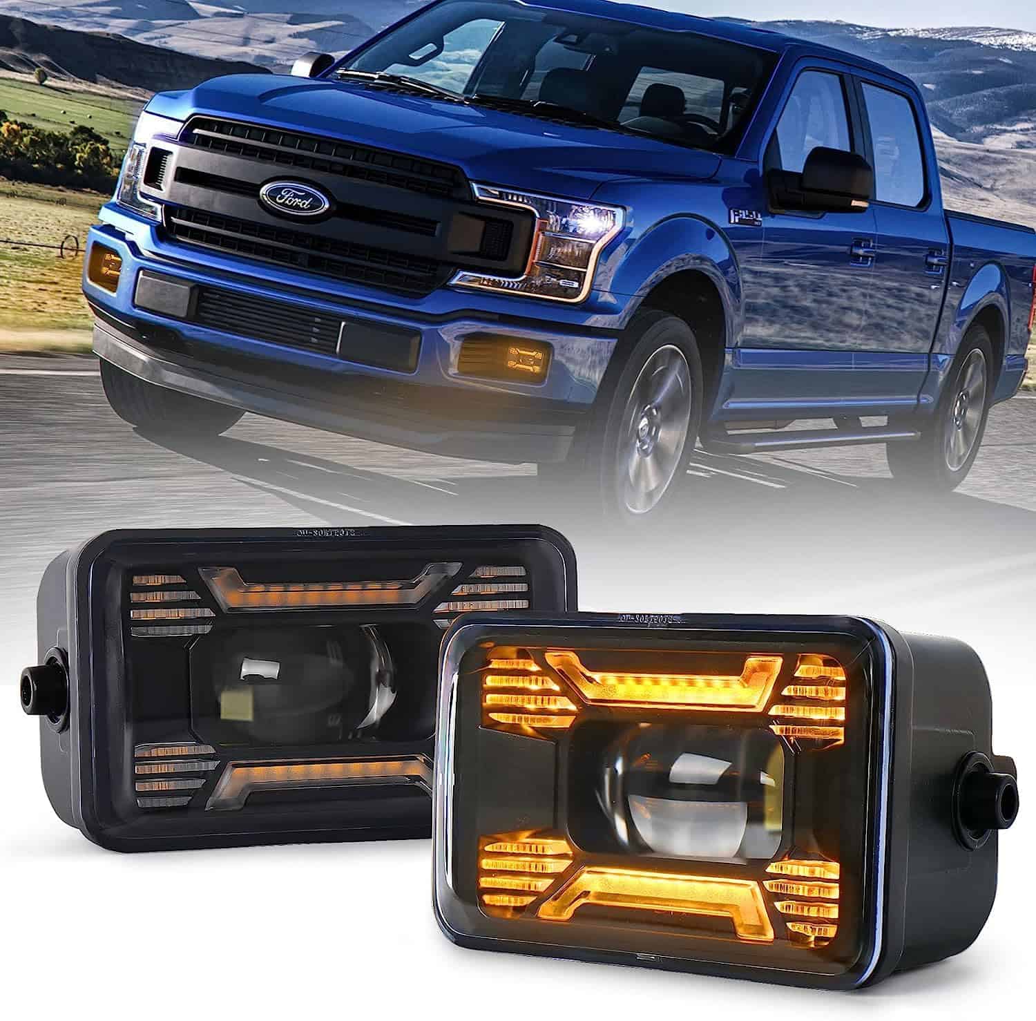 OVSAUTO Faros de Niebla para F150, Luces Brillantes para