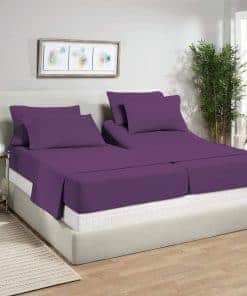 Juego de sábanas ajustables Split California King para