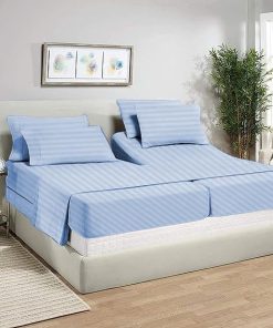 Juego de sábanas divididas para camas -Azul Claro