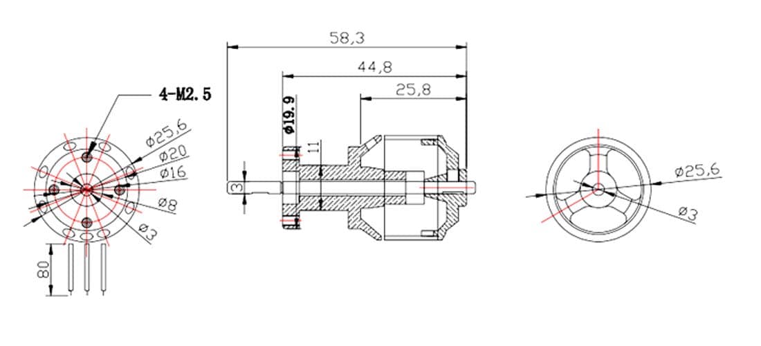 Flycolor EDF 50mm 4900KV 3S Máximo Empuje 770g 11 Cuchillas - Imagen 6