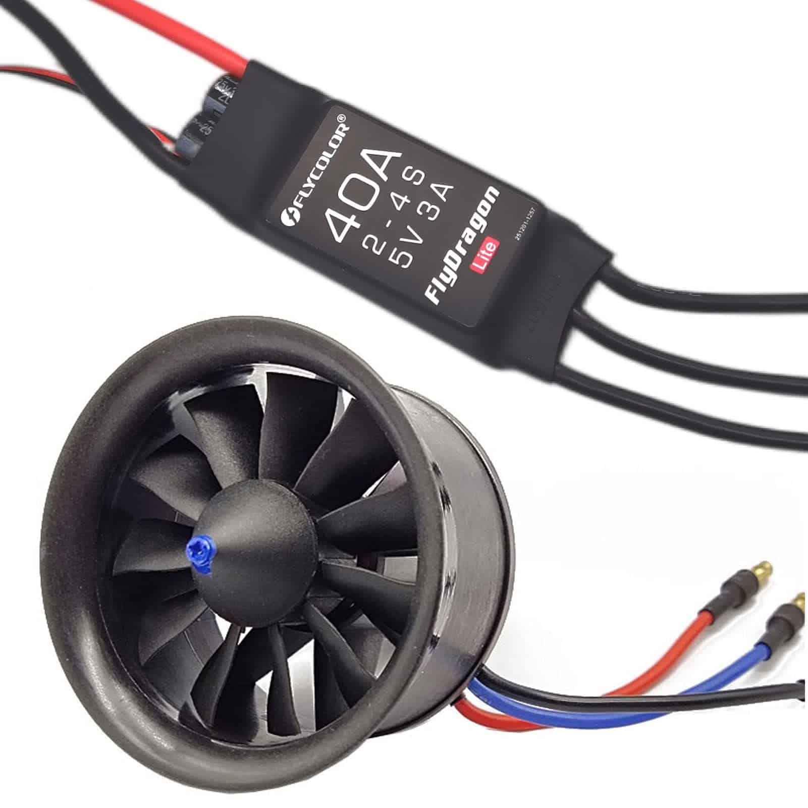 Flycolor EDF 50mm 4900KV 3S Máximo Empuje 770g 11 Cuchillas