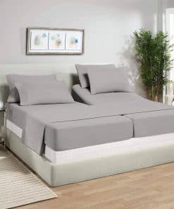 Juego de sábanas para camas ajustables -Silver